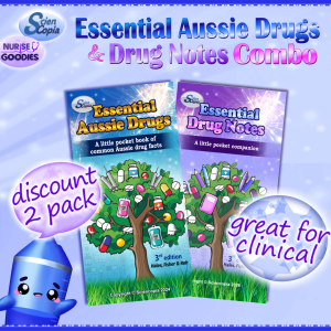 Essential Aussie Drugs & Drug Notes Combo 3rd Ed Nursing Medication Textbook AU