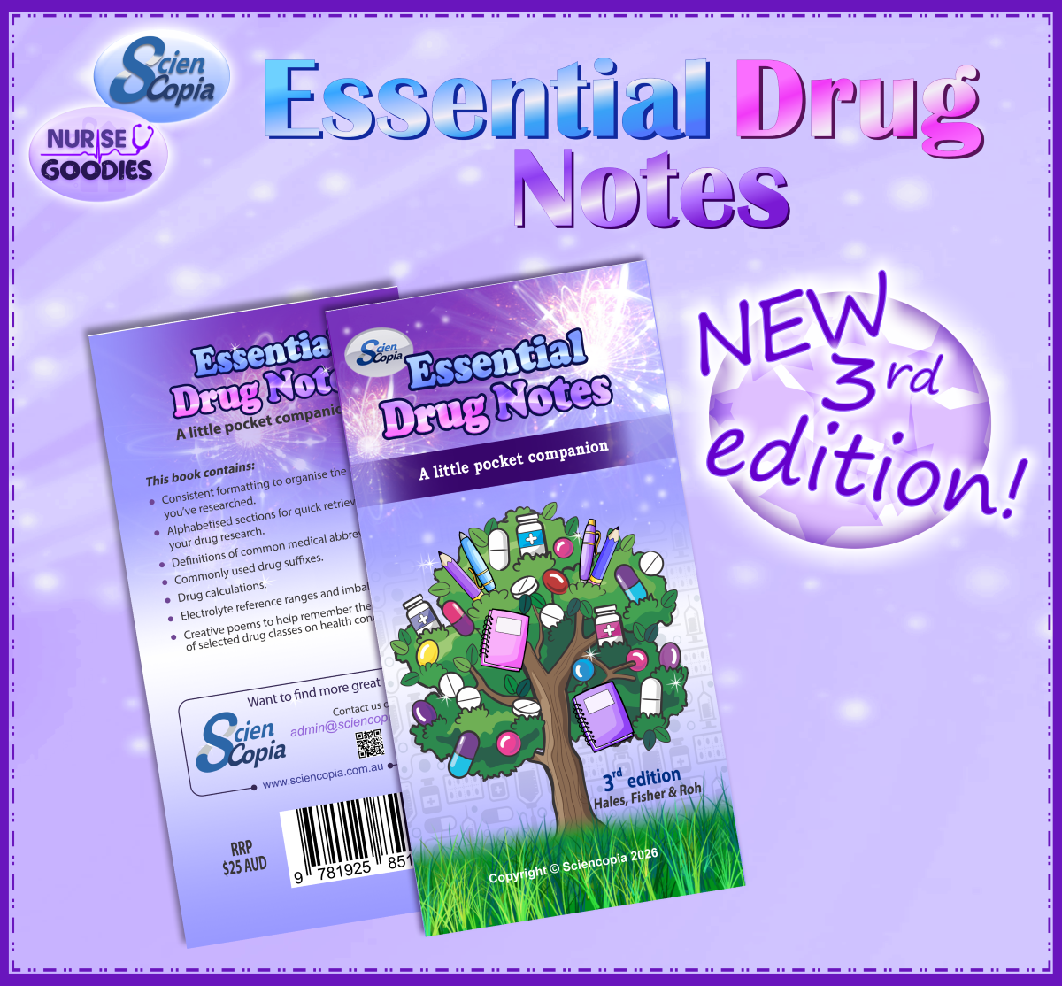 Essential Drug Notes 3rd Edition Nursing Medication Study Guide Textbook AU